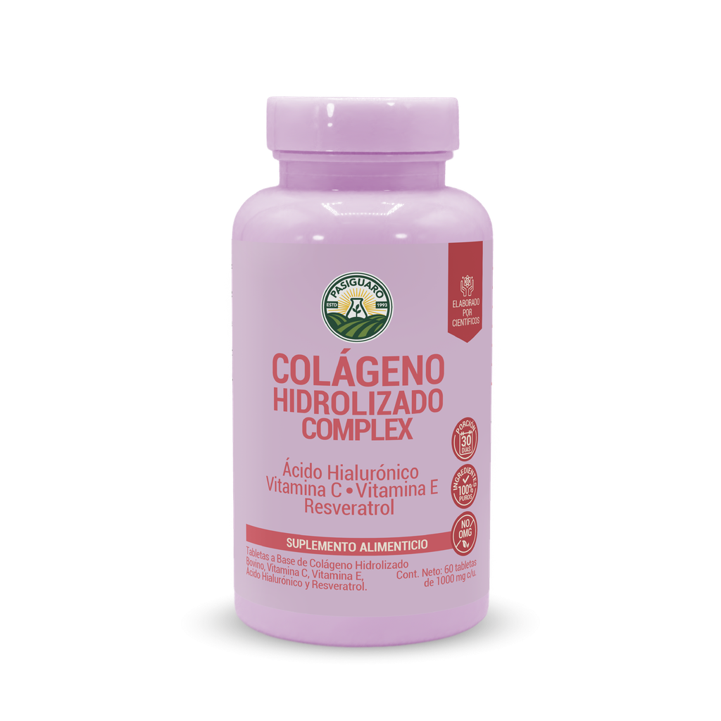Colágeno Complex Hidrolizado 60 tabletas de 1000 mg | pasiguaro®